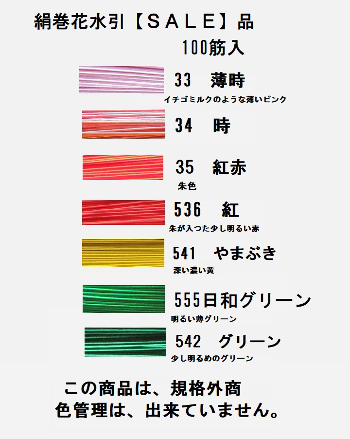 絹巻花水引